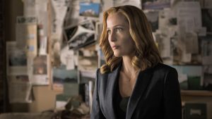 THE X-FILES: Gillian Anderson in the “My Struggle II” season finale episode of THE X-FILES airing Monday, Feb. 22 (8:00-9:01 PM ET/PT) on FOX. ©2016 Fox Broadcasting Co. Cr: Ed Araquel/FOX
