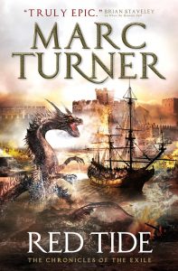 UK Cover for Marc Turner's novel Red Tide. 