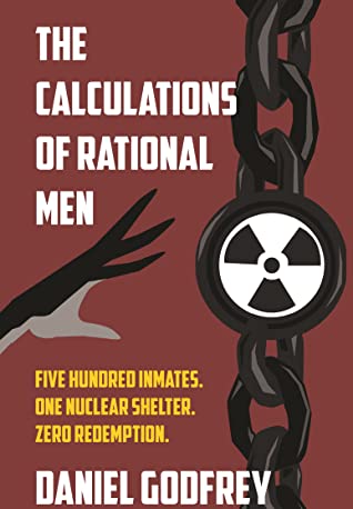 Bookcover: Dark red, with a chain encompassing a nuclear warning logo. 
